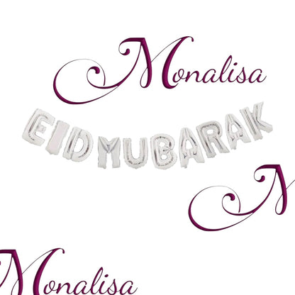 Eid Mubarak Letter Balloons