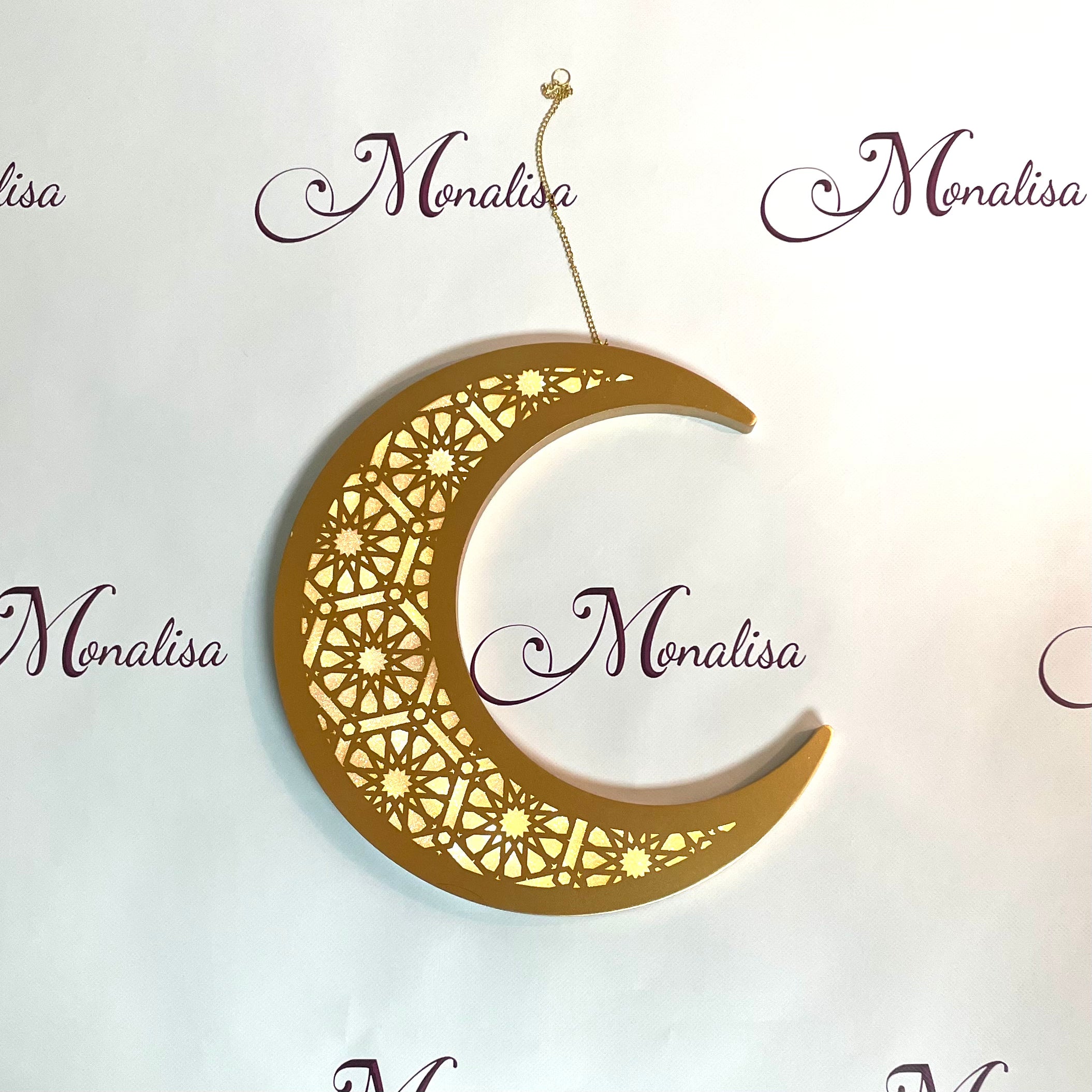 LED Hanging Crescent Moon
