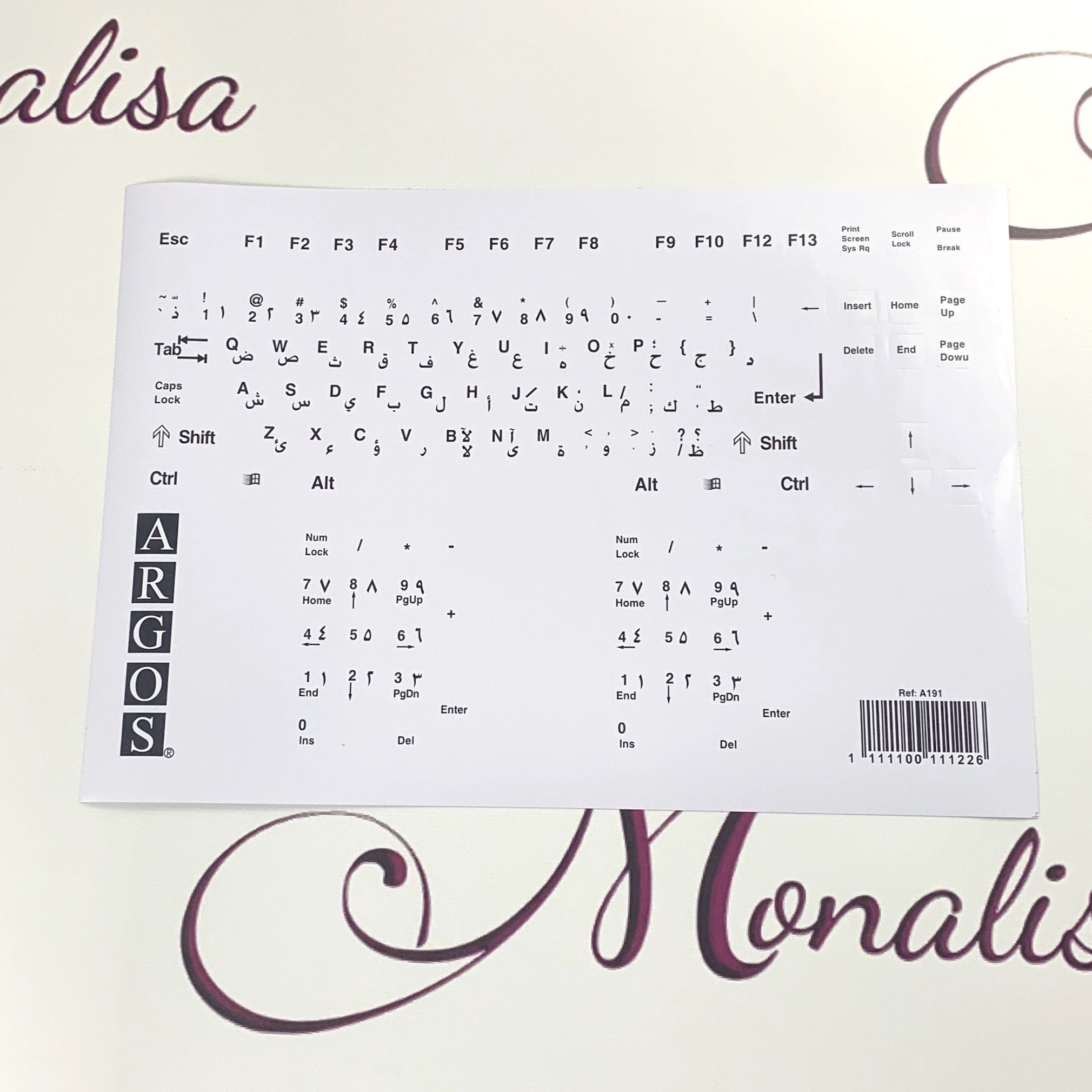 Arabic Keyboard Stickers